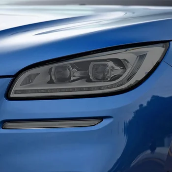 Už Lincoln Corsair 2019 2020 Priedai 2 Vnt Automobilių Žibintų Apsauginės Plėvelės Vinilo Restauravimo Skaidri Juoda TPU Lipdukas