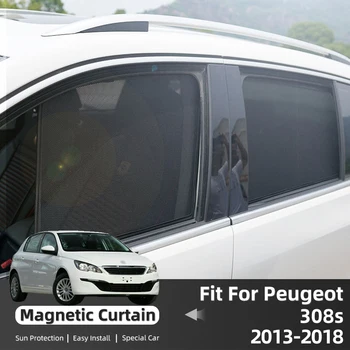 Už Peugeot 308 T9 2013-2018 M. Magnetinės Saulės Pavėsyje Automobilio Saulės Skydelis Priekyje, Lango Užuolaidos Vasaros Langą Skėtį Nuo Saulės Auto Accesorries