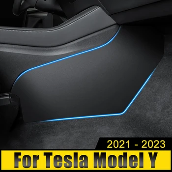 Už Tesla Model Y 2021 2022 2023 2024 ABS Automobilio Centrinio Valdymo Pusėje Gynybos Ateityje Trinkelėmis Apsaugos Koja Padengti Apdaila Apdaila Kilimėliai