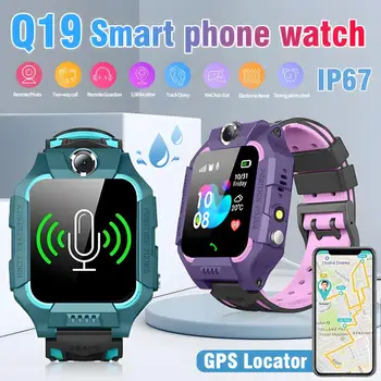 Vaikai Smart Laikrodžiai GPS Tracker Telefonu Skaitmeninis Riešo Žiūrėti Touch Screen mobilusis telefonas, Fotoaparatas Anti-Lost SOS Mokymosi Žaislas Vaikams
