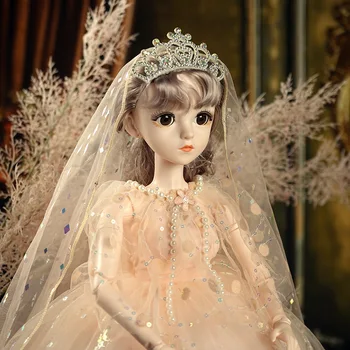 Vaikų žaislas, lėlė 60cm gali dainuoti ir blink vestuvių suknelė lėlės mergina žaislą dovanų