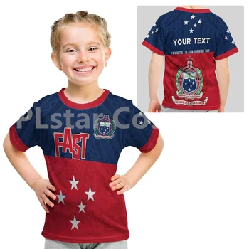 (Vartotojo poreikiams Pritaikytų) F. A. S. T Samoa Marškinėliai Vaikas Polinezijos Entuziazmo 3d Atspausdintas T Shirts Vasaros Viršūnes Vaikai