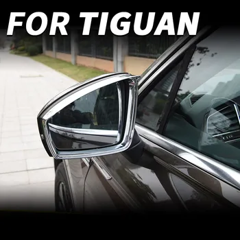 Volkswagen Tiguan MK2 2017 2018 2020 2021 Automobilio galinio vaizdo Veidrodžio Rėmas Lietaus apsauga nuo Lietaus Antakių galinio vaizdo Veidrodis Apima aplinkosaugos ¾enklelis