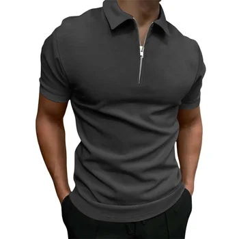 Vyriški ilgomis Rankovėmis Marškinėliai Pusė-Zip Dryžuotas Raštas Reguliariai Fit Juoktis Kaklo Atsitiktinis vatos Pagaliukai