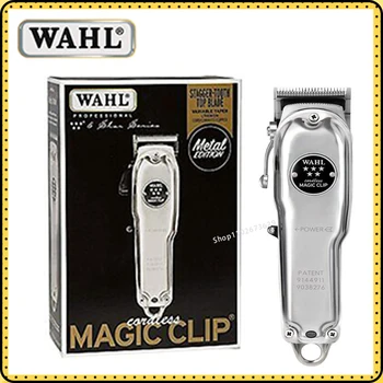Wahl 8509 Profesionali Plaukų Clipper 5 Žvaigždučių Serija Metalo Edition Belaidžius Magija Įrašą su Išskirstyti Dantų Peilis
