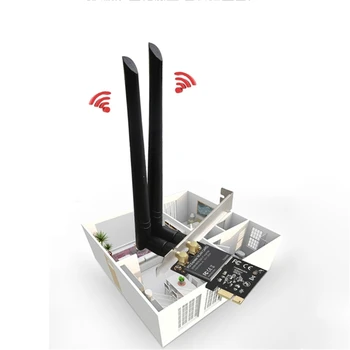 WiFi Adapteris Belaidis Kortelės 1300M Gigabit Kompiuterio Imtuvas 2.4 GHz 5.0 GHz