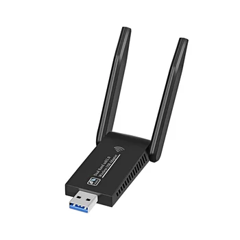 WiFi Bevielio Tinklo plokštė, USB 3.0 1300M Adapteris AC1300 su Antena Nešiojamas KOMPIUTERIS Mini Dongle