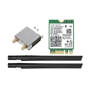 WiFi6E AX210 Wireless Card PCIe Wlan Adapteris Tri-Band 6G/5G/2.4 G BT5.2 Y3ND