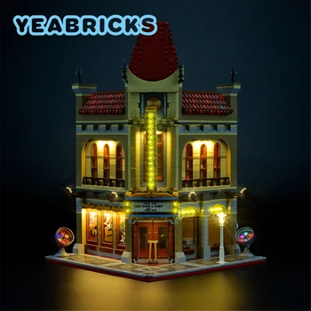 YEABRICKS LED Šviesos Rinkinys 10232 Palace Kino Kūrimo Blokų Rinkinį (NĖRA Įtraukti į Modelį), Plytos, Žaislai Vaikams