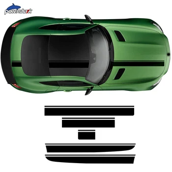 Šoninės Juostelės Sijonas Lipdukas Automobilio Kapoto Kūno Kit Decal Mercedes Benz AMG GT C190 R190 GTS VTR GTC 2015-2021 Priedai