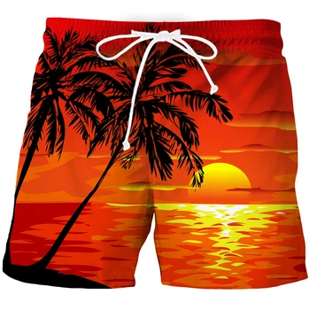 Šortai vyrams 3d Spausdinimo Vyrų Bridžai Havajų Stiliaus Vasaros Paplūdimio Drabužių, Negabaritinių Boksininkas Poilsiu Kostiumas Baggy Pants 2XS-6XL
